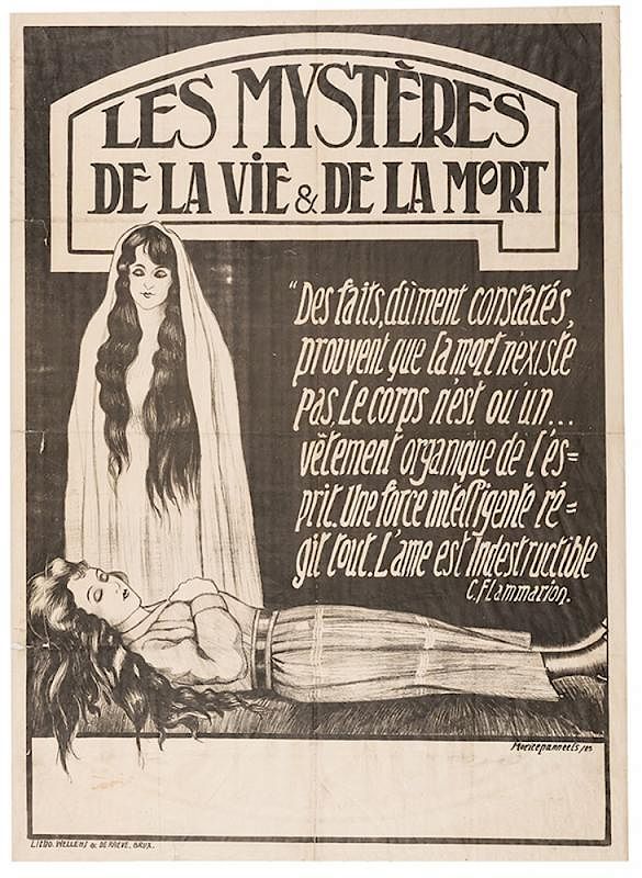 Appraisal: La Mysteres De La Vie De La Mort Spiritualism Flammarion