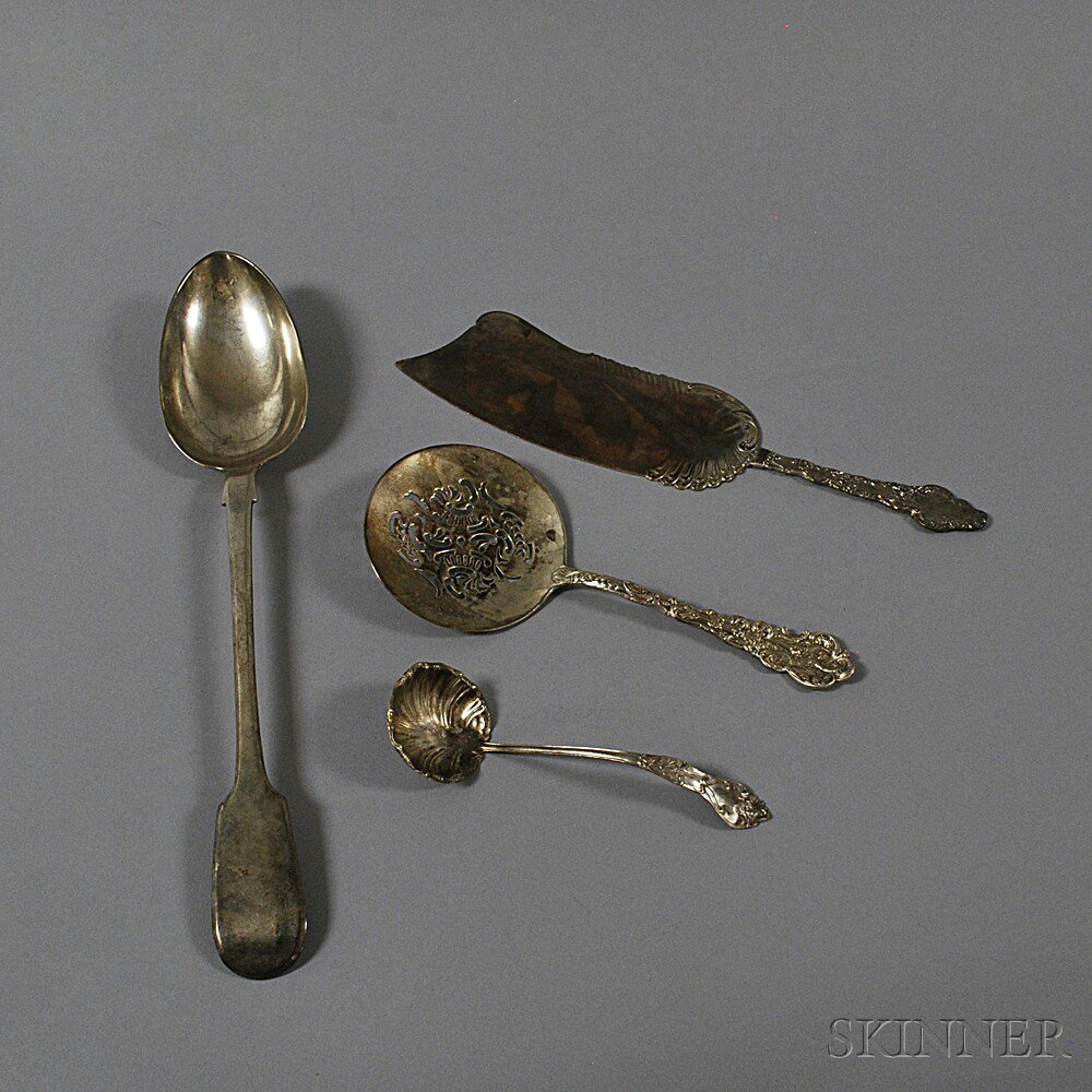 Appraisal: Four Sterling Silver Flatware Serving Items a Gorham Versailles tomato