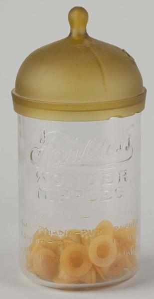 Appraisal: Embossed Glass Faultless Nipples Jar Description Jar presents very well