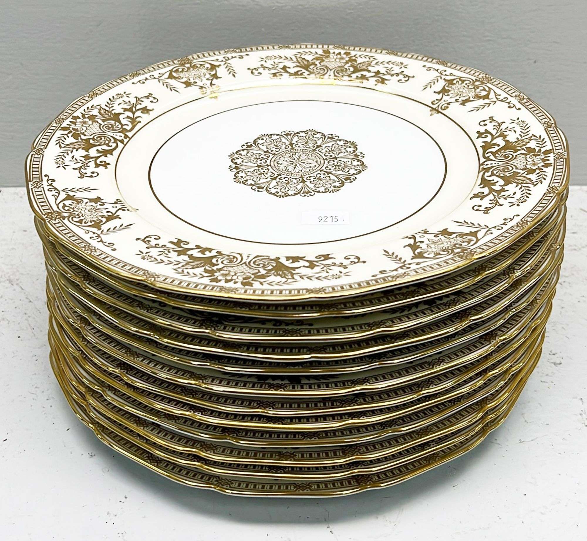 Appraisal: Noritake Gold Decorated Service Plates in diameter Condition Good overall