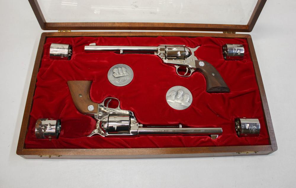 Appraisal: COLT PONY EXPRESS COMMEMORATIVE REVOLVER SET having two single action