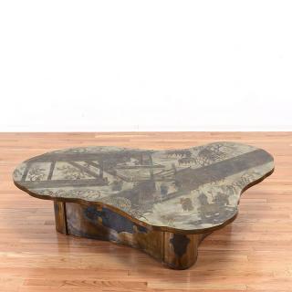 Appraisal: Huge Philip Kelvin LaVerne Chan coffee table Huge Philip Kelvin