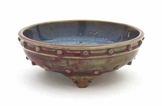 Appraisal: A Jun Ware Footed ''Narcissus'' Bowl of circular form with