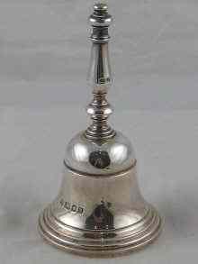 Appraisal: A silver table bell by Richard Comyns London