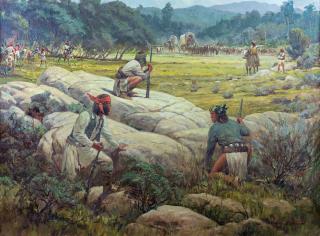 Appraisal: The Ambush by Reynold Brown Reynold Brown - oil on