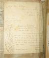 Appraisal: KENTUCKY Thruston-Pope family scrapbook including an account of the first