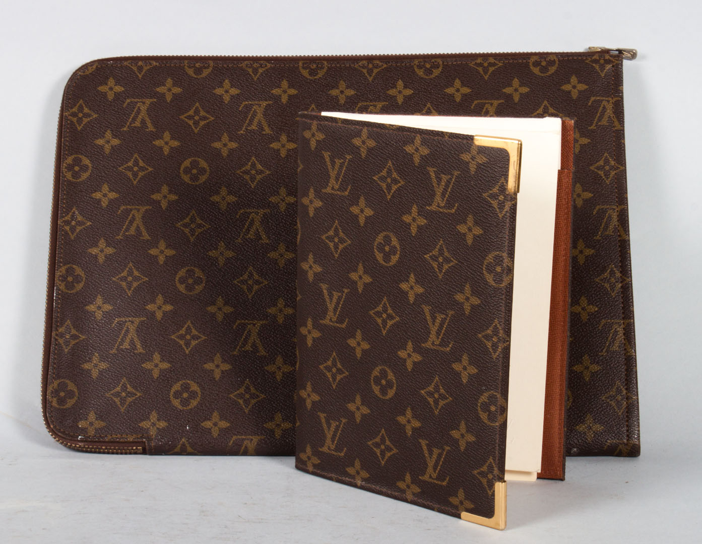 Appraisal: Louis Vuitton zip around portfolio notebook portfolio - in H