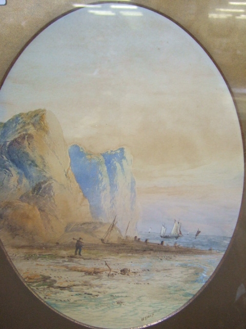 Appraisal: William Earp th century Coastal scenes a pair of watercolours