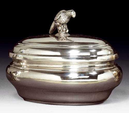 Appraisal: SUGAR BOWL WITH LID Zurich ca Maker's mark Thomas Heinrich