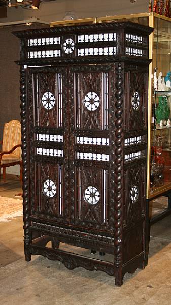 Appraisal: A Brittany oak side cabinet second half th century height