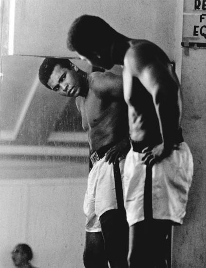 Appraisal: LEIFER NEIL - Muhammad Ali at Training Camp Silver print