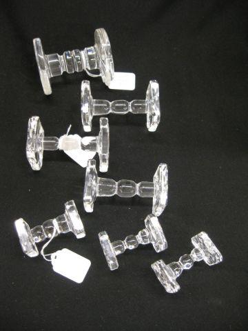 Appraisal: Waterford Cut Crystal Knife Rests various sizes largest is x