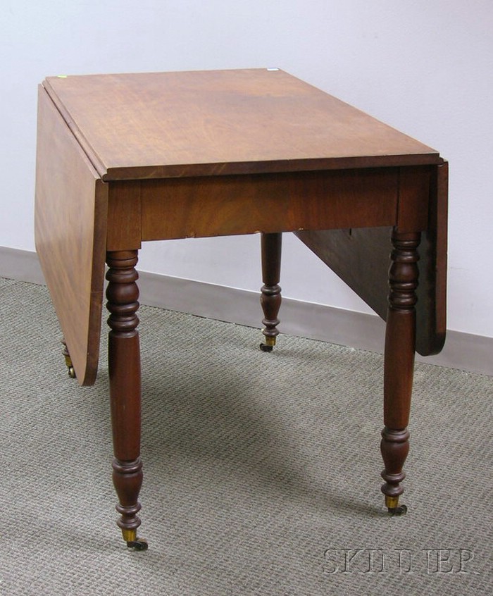 Appraisal: Empire Mahogany Drop-leaf Table