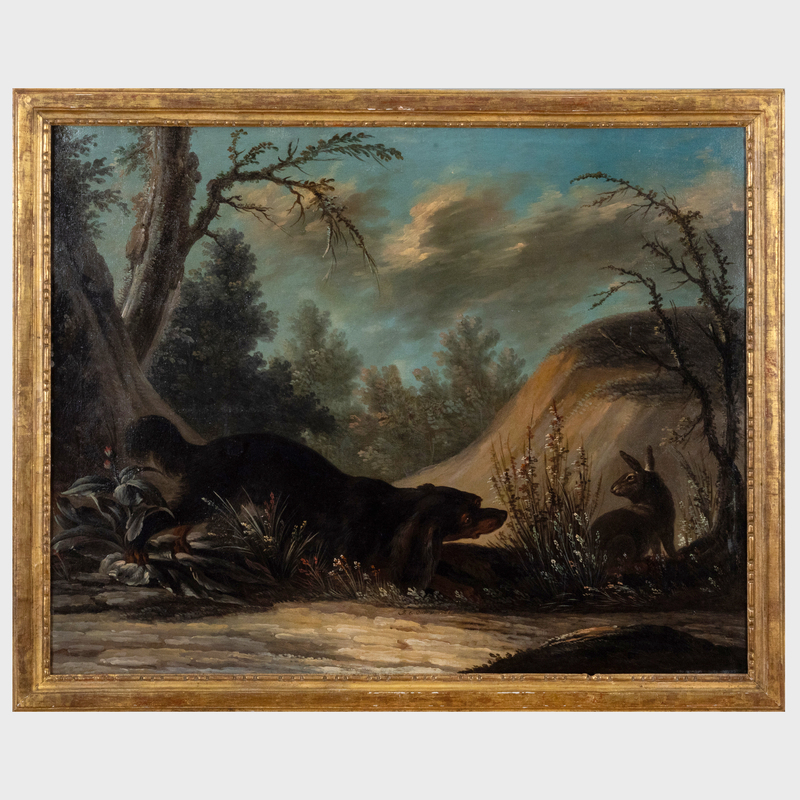 Appraisal: ATTRIBUTED TO JACQUES CHARLES OUDRY - SCENES DE CHASSE A