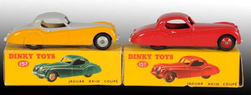 Appraisal: Lot of Dinky Toys Die-Cast Jaguar Cars in OB Description