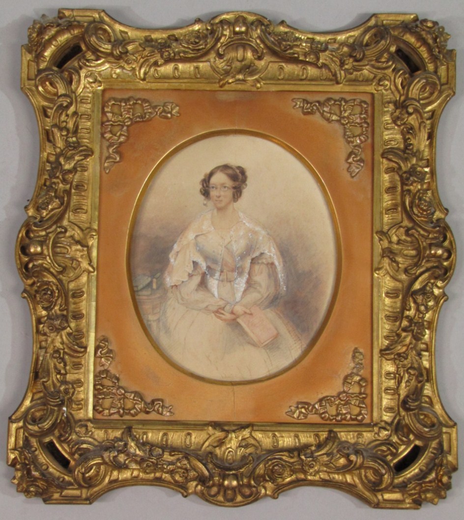 Appraisal: Victorian School Portrait of a seated lady watercolour Signed Hamilton