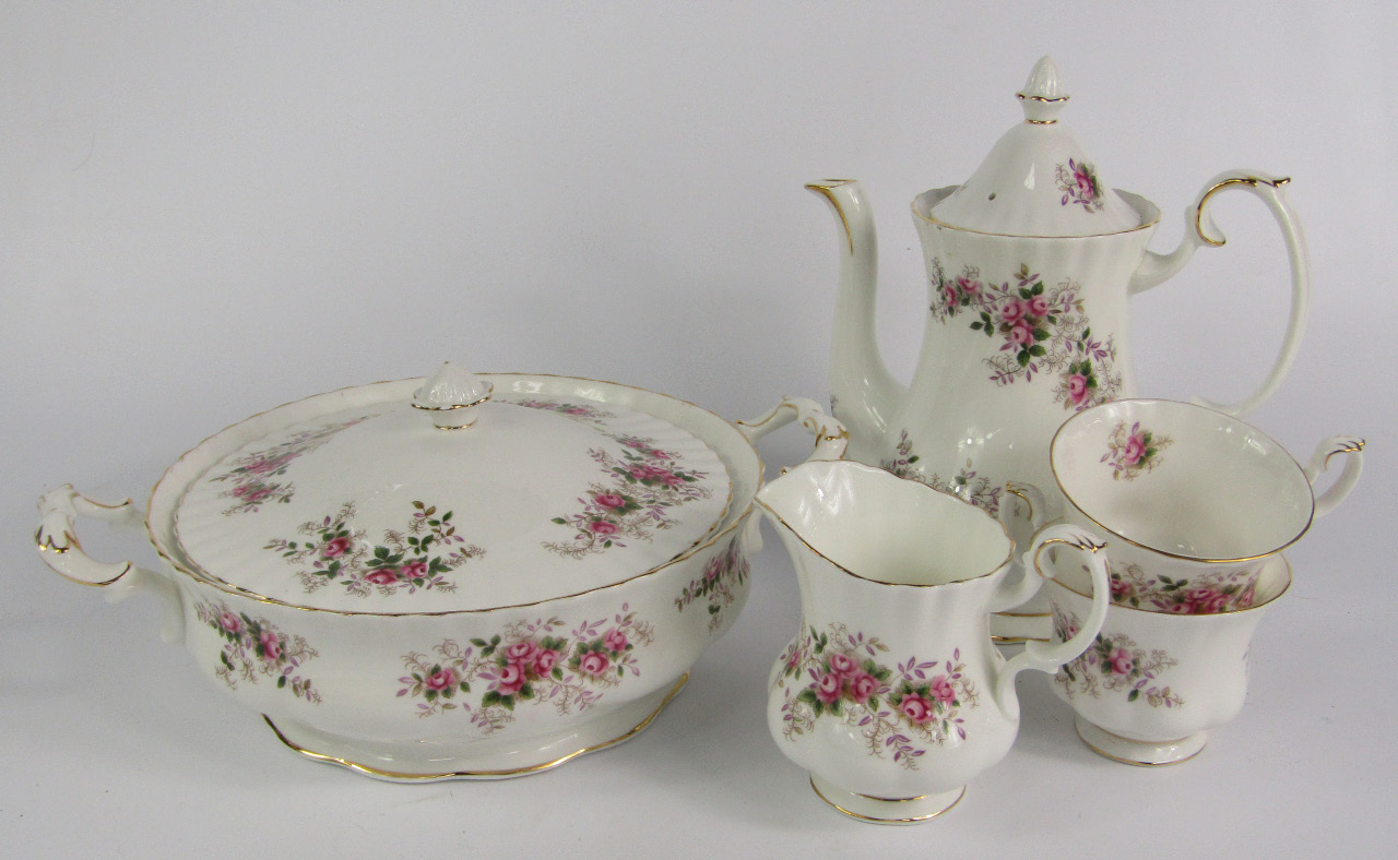 Appraisal: A Royal Albert porcelain part dinner and tea service decorated