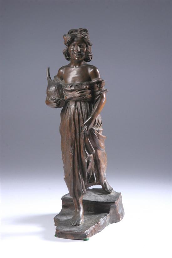 Appraisal: FRENCH BRONZE FIGURE OF A WATER CARRIER late th century