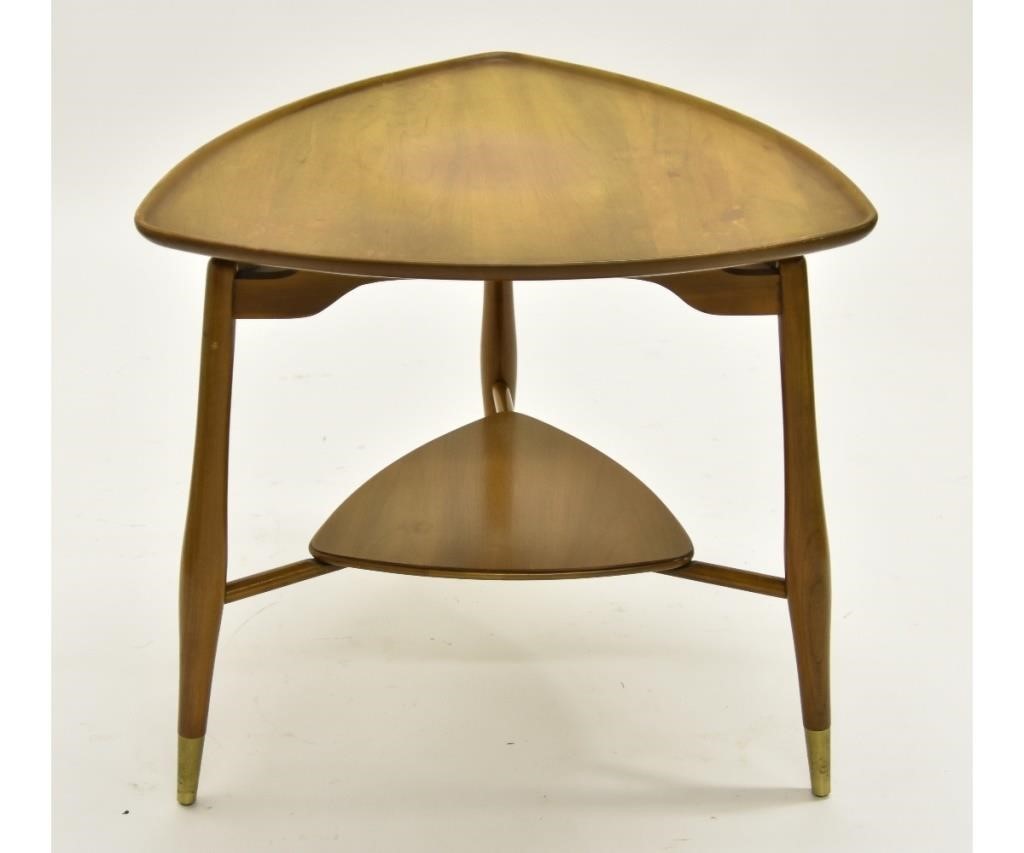 Appraisal: John Widdicomb mid-century modern tray top end table h top