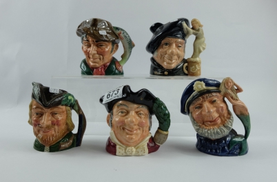 Appraisal: A collection of Royal Doulton small character jugs to include