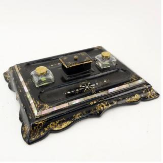 Appraisal: th Century English Victorian Gilt Lacquered Ebonized Papier Mache and