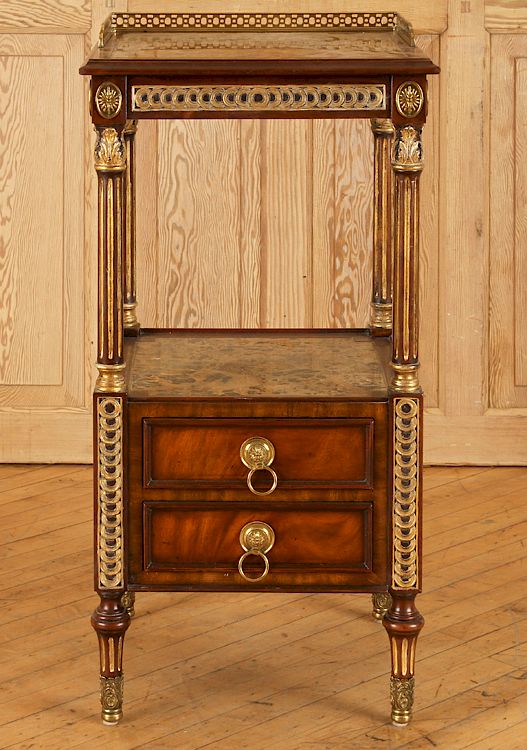 Appraisal: MAITLAND SMITH LOUIS XVI STYLE MAHOGANY TABLE A Louis XVI