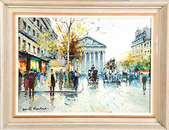 Appraisal: Antoine Blanchard French - LA PLACE DE LA MADELAINE oil