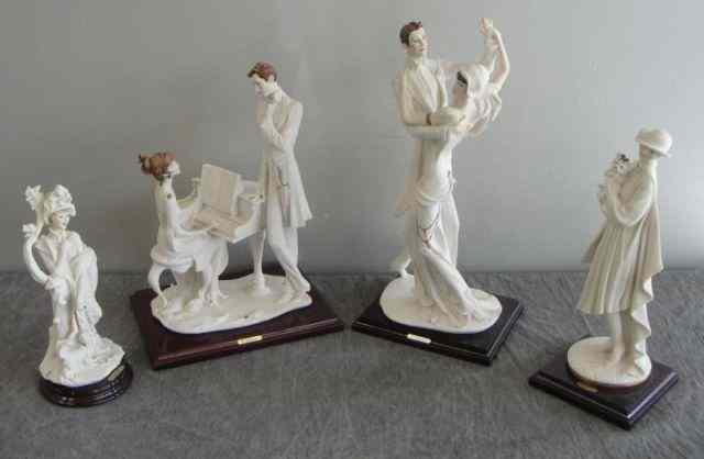 Appraisal: GIUSEPPI ARMANI Capodimonte Porcelain Figures Made in Florence From a