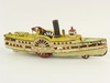 Appraisal: TOY PADDLEWHEELER - th C cast iron replica of the