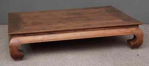 Appraisal: A Chinese rosewood rectangular opium table of large proportions ins