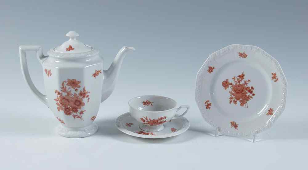 Appraisal: ROSENTHAL MONTICELLO COFFEE DESSERT CHINA SERVICE FOR To include coffee