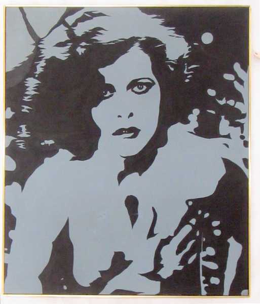 Appraisal: BOB STANLEY ACRYLIC ON CANVAS New York - Hedy Lamarr