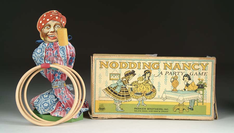 Appraisal: BLACK NODDING NANCY PARTY GAME BY PARKER BROS A mammy