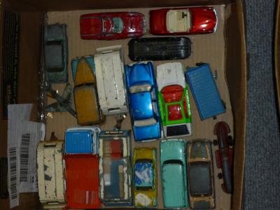 Appraisal: Fifteen car and commercial models and a Corgi car P