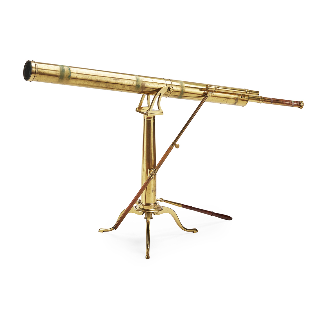 Appraisal: -INCH REFRACTING BRASS TELESCOPE BY JESSE RAMSDEN LONDON CIRCA marked