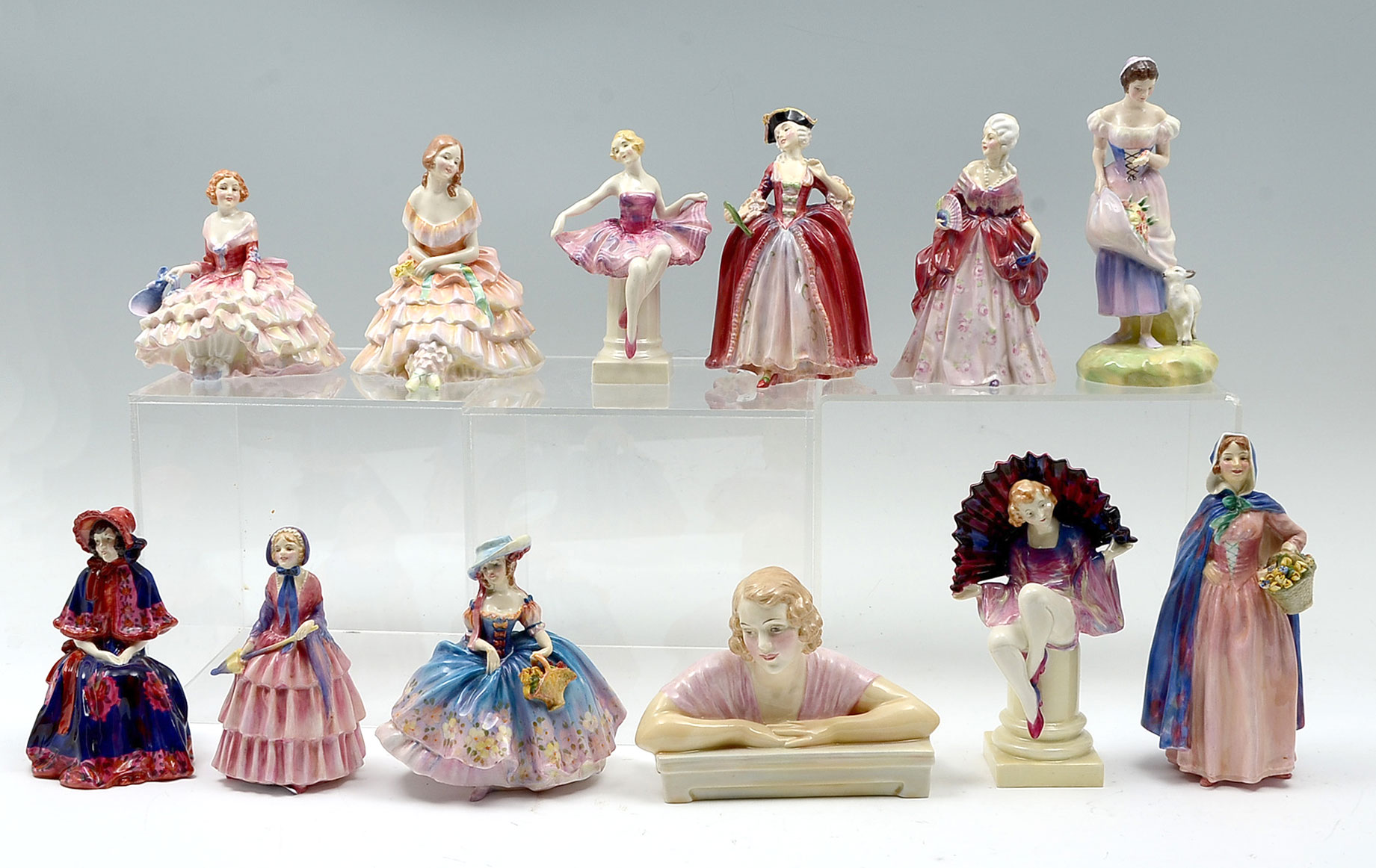 Appraisal: PC LOT ROYAL DOULTON FIGURES ''Tildy'' HN Potted by Doulton