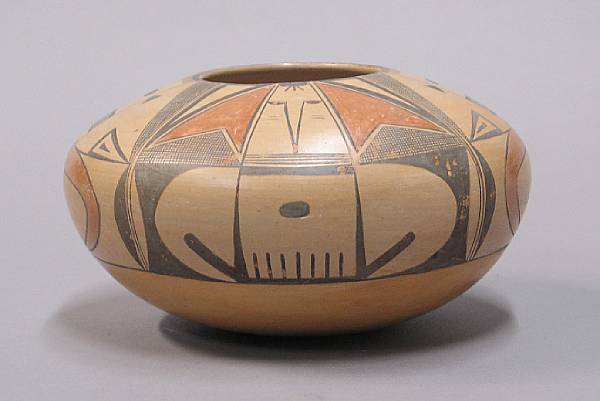 Appraisal: A Hopi polychrome seed jar Dextra Quotskuyva height in diameter