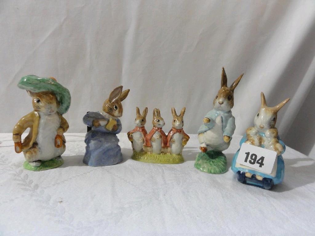 Appraisal: A collection of Beatrix Potter figures including a Beswick model