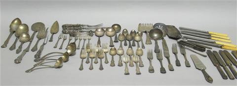 Appraisal: GROUP MISCELLANEOUS SILVER SERVING PIECES Including Gorham sauce ladles pair