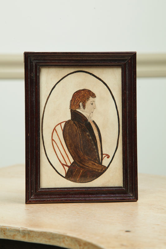 Appraisal: MINIATURE PORTRAIT OF A GENTLEMAN American st quarter- th century