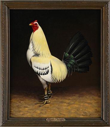 Appraisal: COURTENAY BRANDRETH TH C JOE REDMOND GRAY COCK Oil on