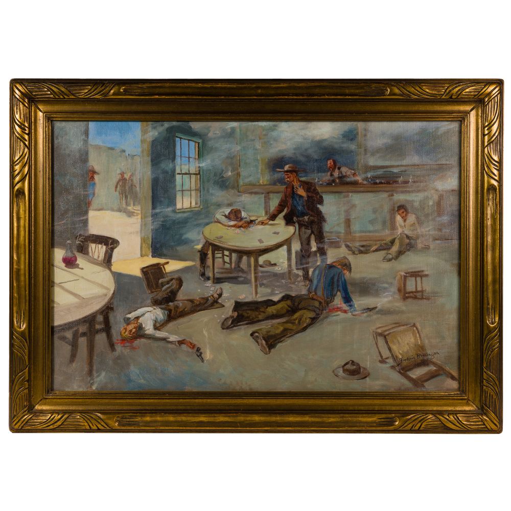 Appraisal: AFTER FREDERIC REMINGTON AMERICAN - OIL ON CANVASUndated spuriously signed