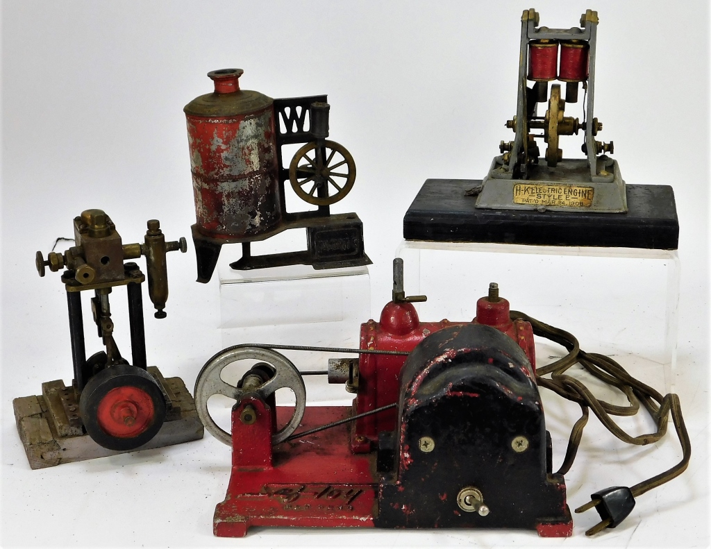 Appraisal: VARIOUS EARLY AMERICAN STEAM ENGINE TOY GROUP United States Early