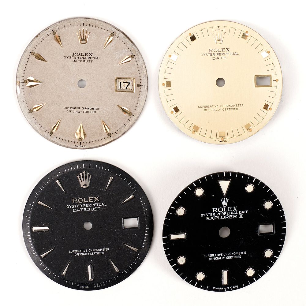 Appraisal: Grp Rolex Watch Face Dials - Datejust Group of four