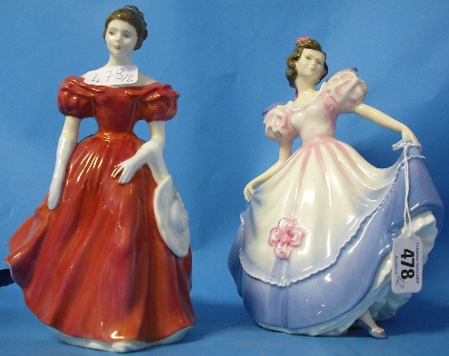 Appraisal: Royal Doulton Figures Angela HN and Winsome HN