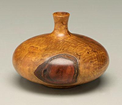 Appraisal: Rudy Osolnik miniature vase marked on base Osolnik Originals Spalted