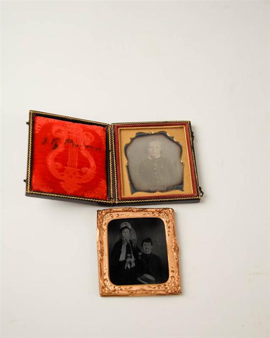 Appraisal: Two th C Images one a daguerrotype of a young