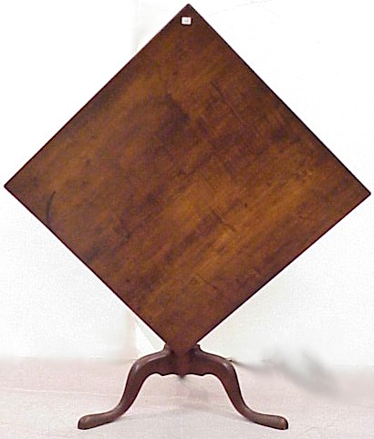 Appraisal: Tea table Massachusetts late th C cherry and mahogany square