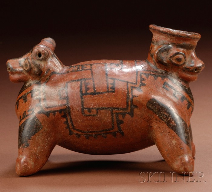 Appraisal: Pre-Columbian Painted Effigy Vessel Costa Rica Nicoya c - A