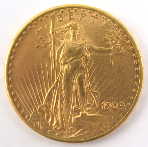 Appraisal: U S TWENTY DOLLAR GOLD COIN St Gaudens type -S